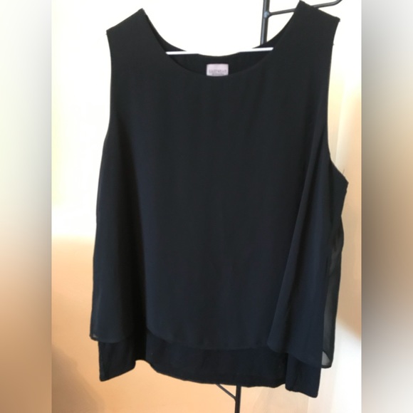 Chico’s EASYWEAR - Black Semi Sheer Sleeveless Blouse/Tank  
Size 2 - Picture 4 of 10